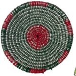 Red, Green and Silver Round Handmade Changair